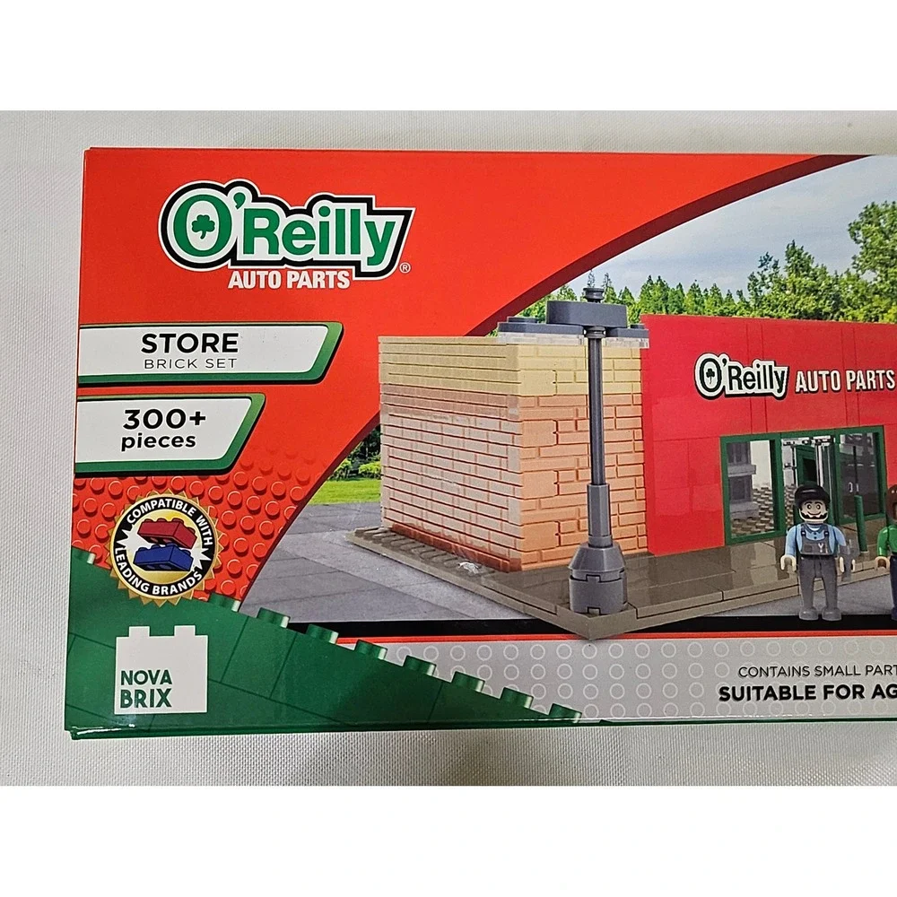 NovaBrix O'Reilly Auto Parts Store Building Brick Set 300+ Pcs OAP1002‎ New